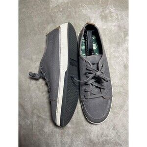 L.L.Bean Canvas Sneakers Men's Size 14 Medium Gray Shoes Lace Up Low